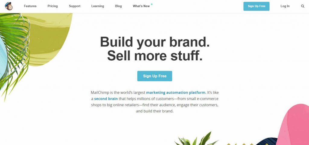 tools for website mailchimp